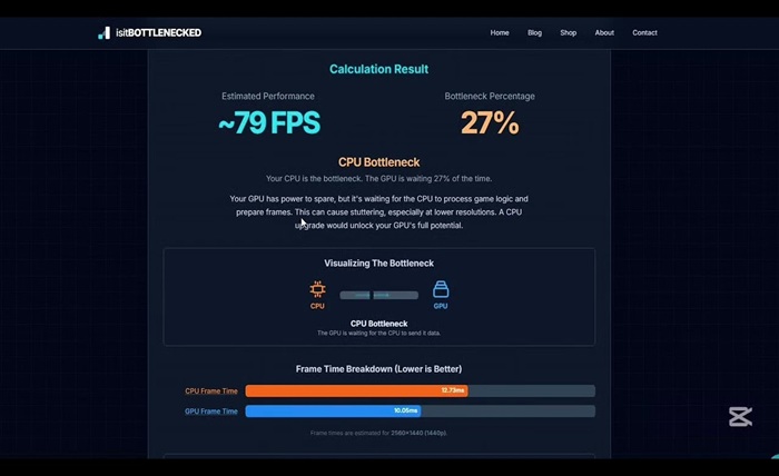 bottleneck calculator