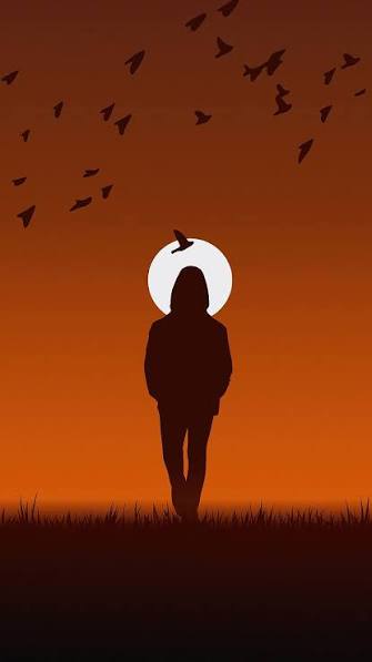 Alone Boy Wallpaper at Sunset