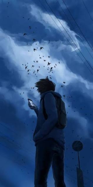 Alone Boy Wallpaper in the Dark