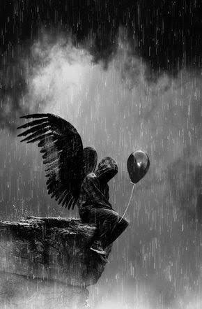Alone boy Black and White Wallpaper for Phone