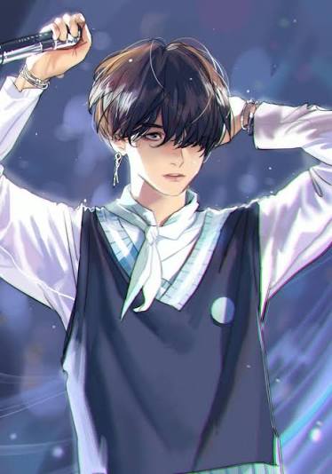 Anime Alone Boy Black and White Wallpaper
