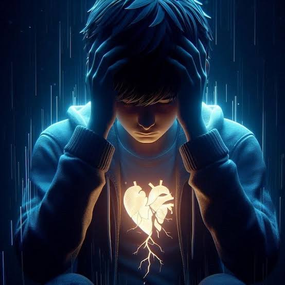 Broken Heart Alone Boy DP for a Sad Mood