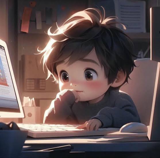 Cute Alone Boy Cartoon DP