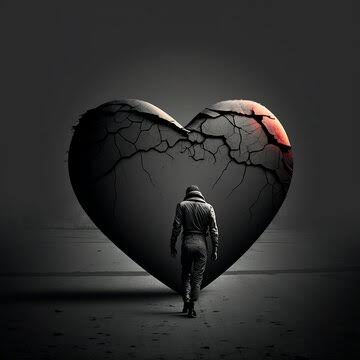 Dark Broken Heart DP for Boys