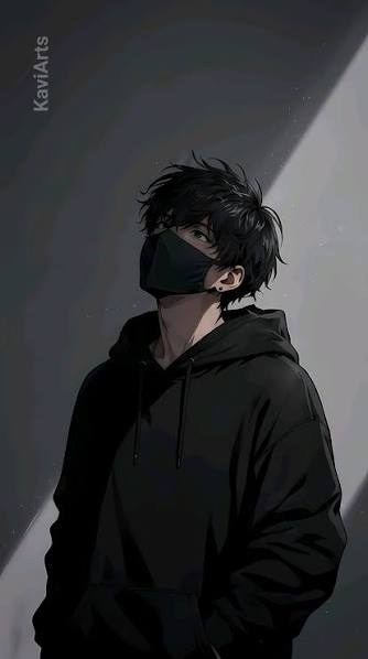 Moody Black and White Boy Wallpaper 