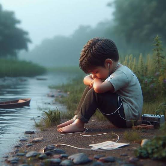 Sad Alone Boy Cartoon DP