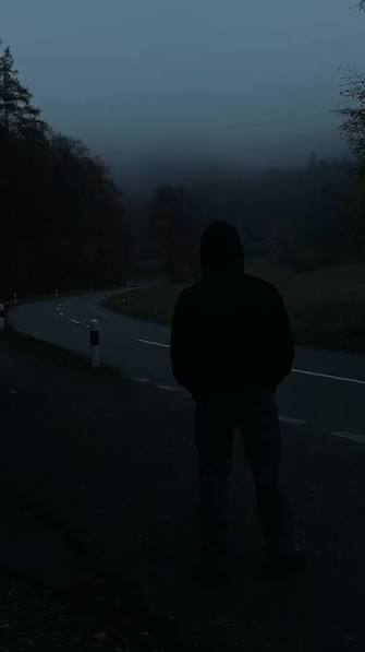 Sad DP Boy Alone in Dark Mood