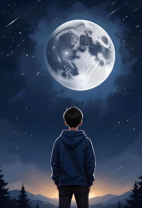 Sitting Alone Under the Moon