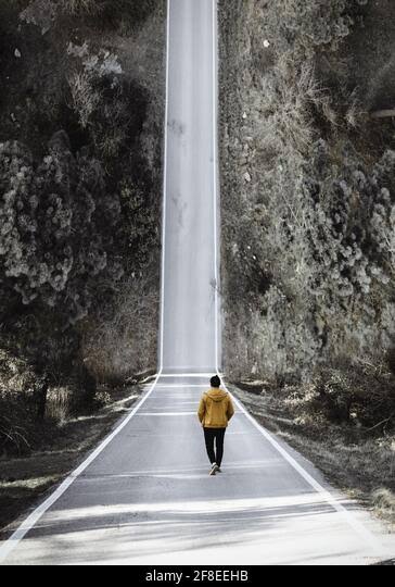 Walking on an Empty Road