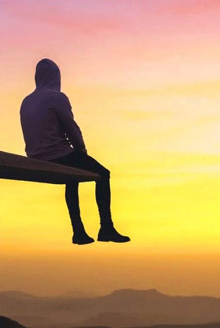 Alone Boy Sunset DP for WhatsApp