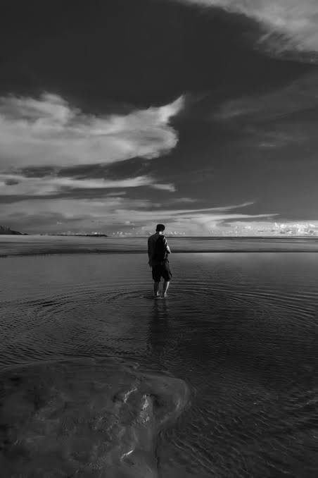 Black and White Alone Boy Pictures