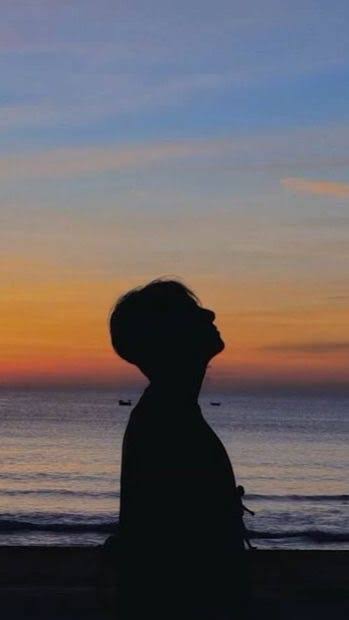 Sad Alone Boy Sunset Picture